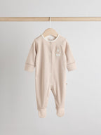 Neutral Collar Baby Sleepsuits 3 Pack (0-2yrs)