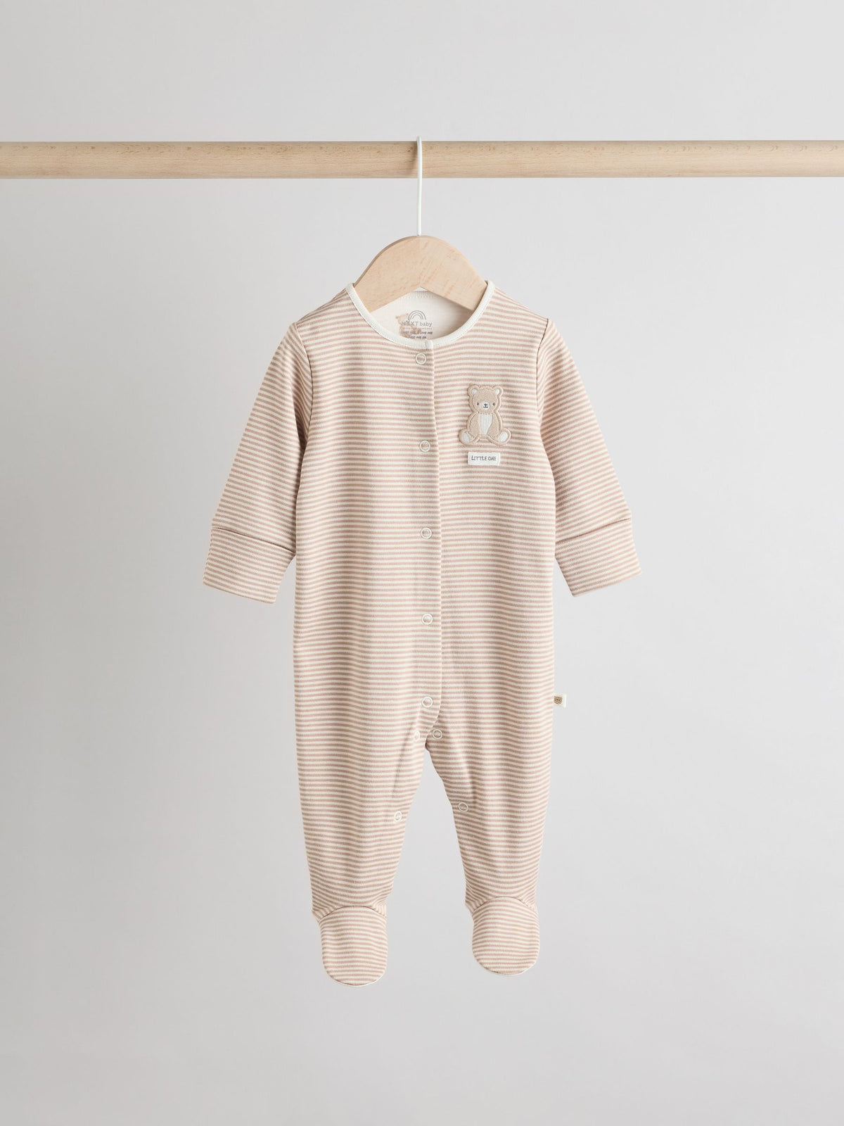 Neutral Collar Baby Sleepsuits 3 Pack (0-2yrs)