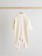 Neutral Collar Baby Sleepsuits 3 Pack (0-2yrs)