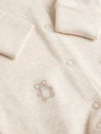Neutral Collar Baby Sleepsuits 3 Pack (0-2yrs)