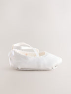 White Bow Occassion Shoes (0-24mths)