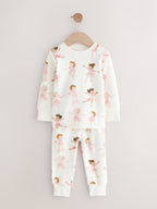 Pink/Cream Ballerina Snuggle Pyjamas 3 Pack (9mths-12yrs)