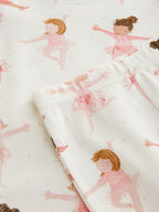 Pink/Cream Ballerina Snuggle Pyjamas 3 Pack (9mths-12yrs)