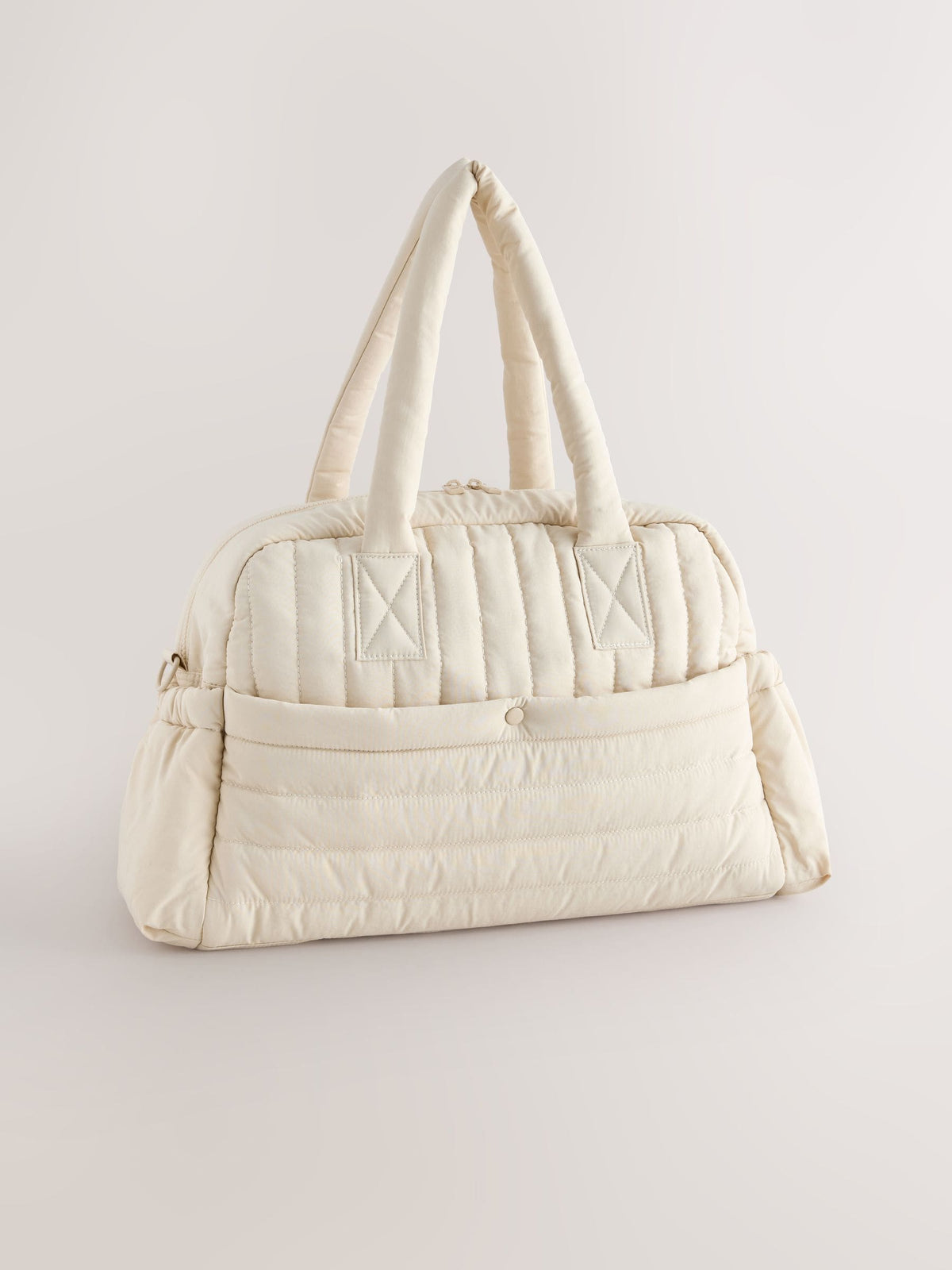 Cream Quilted Baby Changing Bag
