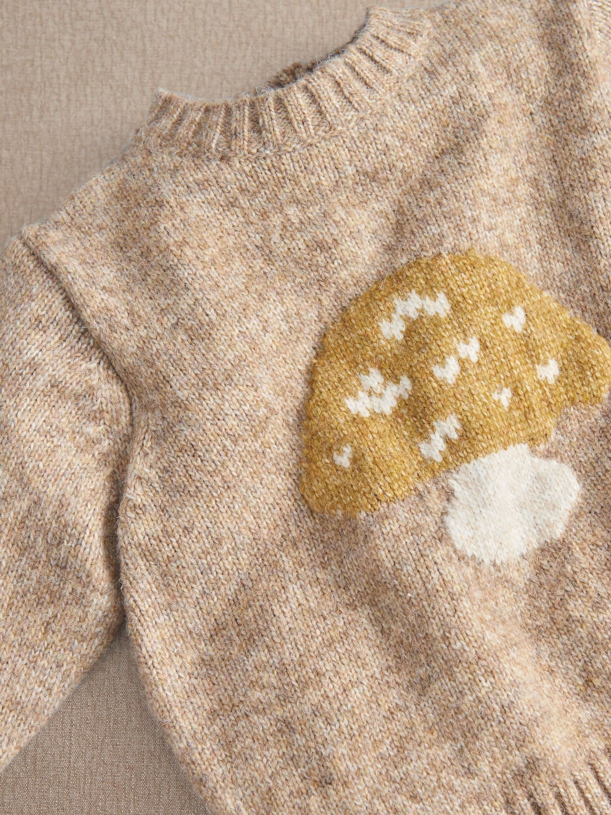 Mamas & Papas Brown Toadstool Knitted Top & Bottoms Set