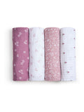 Aden + Anais White Muslin Blanket 4 Pack