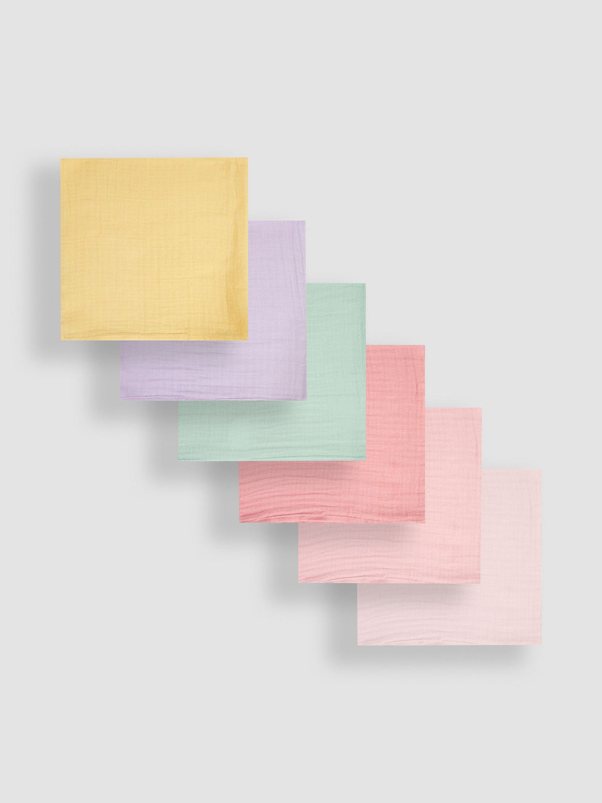 JoJo Maman Bébé Pastel 6-Pack Muslin Squares