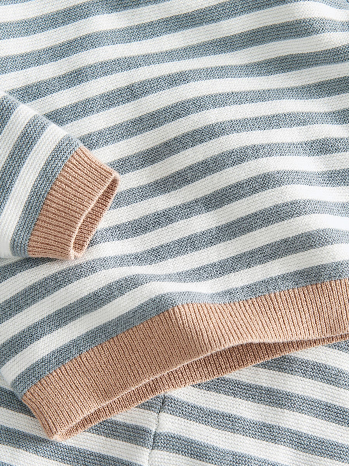 Mamas & Papas Blue Stripe Knitted Jumper & Bottoms Set