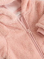 Pink Fleece Baby Pramsuit (0mths-2yrs)