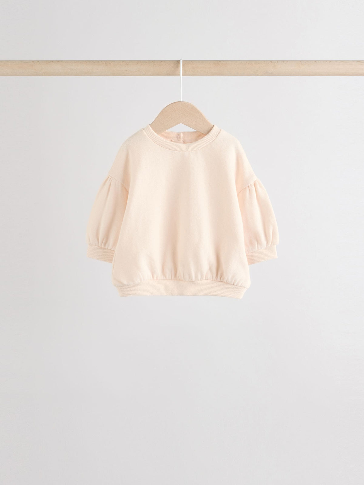 Cream/Pink Baby Sweatshirt & Joggers 6 Piece Set (0mths-2yrs)