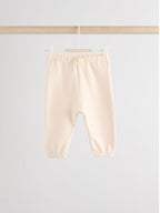 Cream/Pink Baby Sweatshirt & Joggers 6 Piece Set (0mths-2yrs)