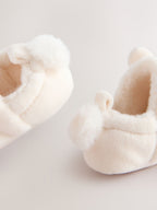 Cream Bunny Baby Slip-On Shoes (0-18mths)