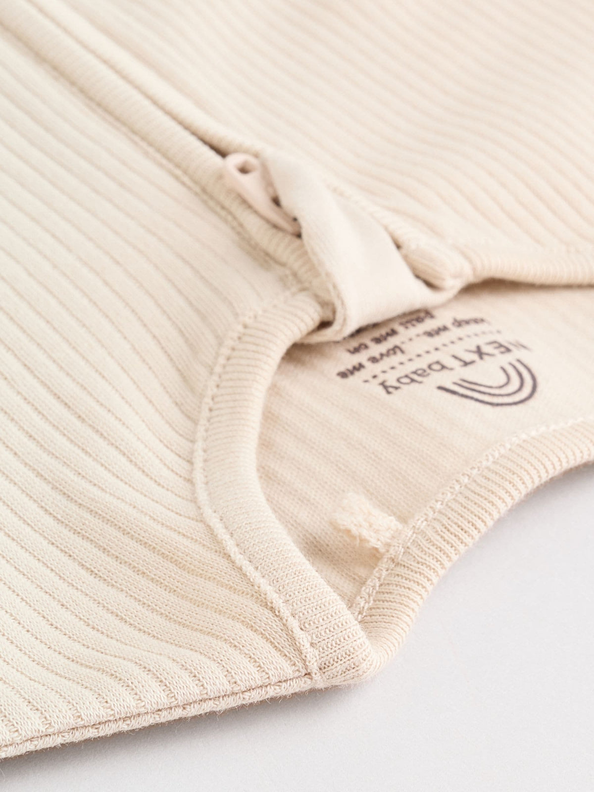 Beige Two Way Zip Sleepsuits 3 Pack (0-2yrs)
