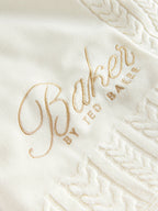 Baker by Ted Baker Cable Knit Fleece Blanket
