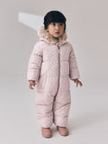 Light Pink Star Print Shower Resistant Snowsuit (3mths-7yrs)