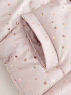 Light Pink Star Print Shower Resistant Snowsuit (3mths-7yrs)