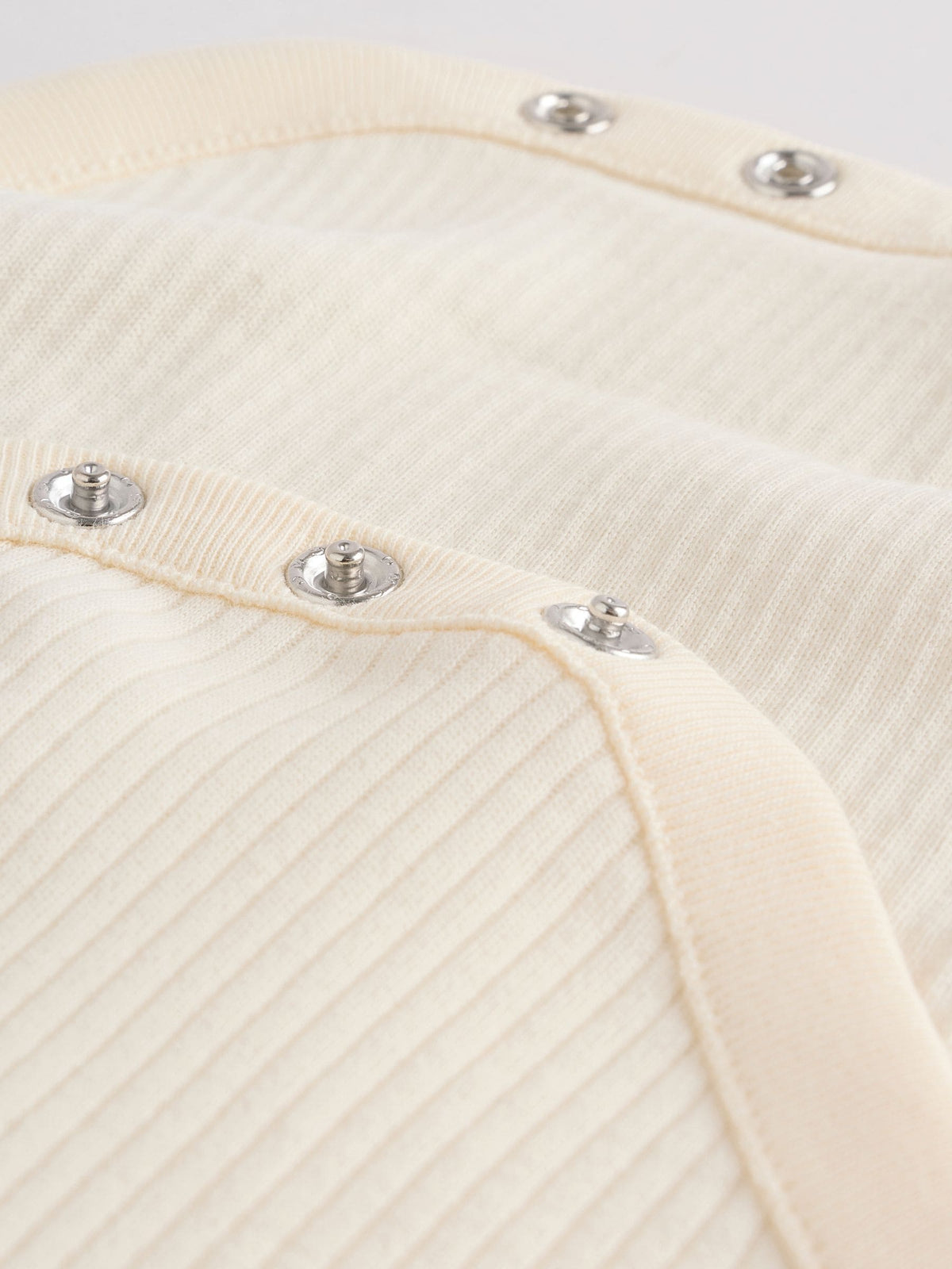 Cream Baby Short Sleeve Bodysuits 5 Pack