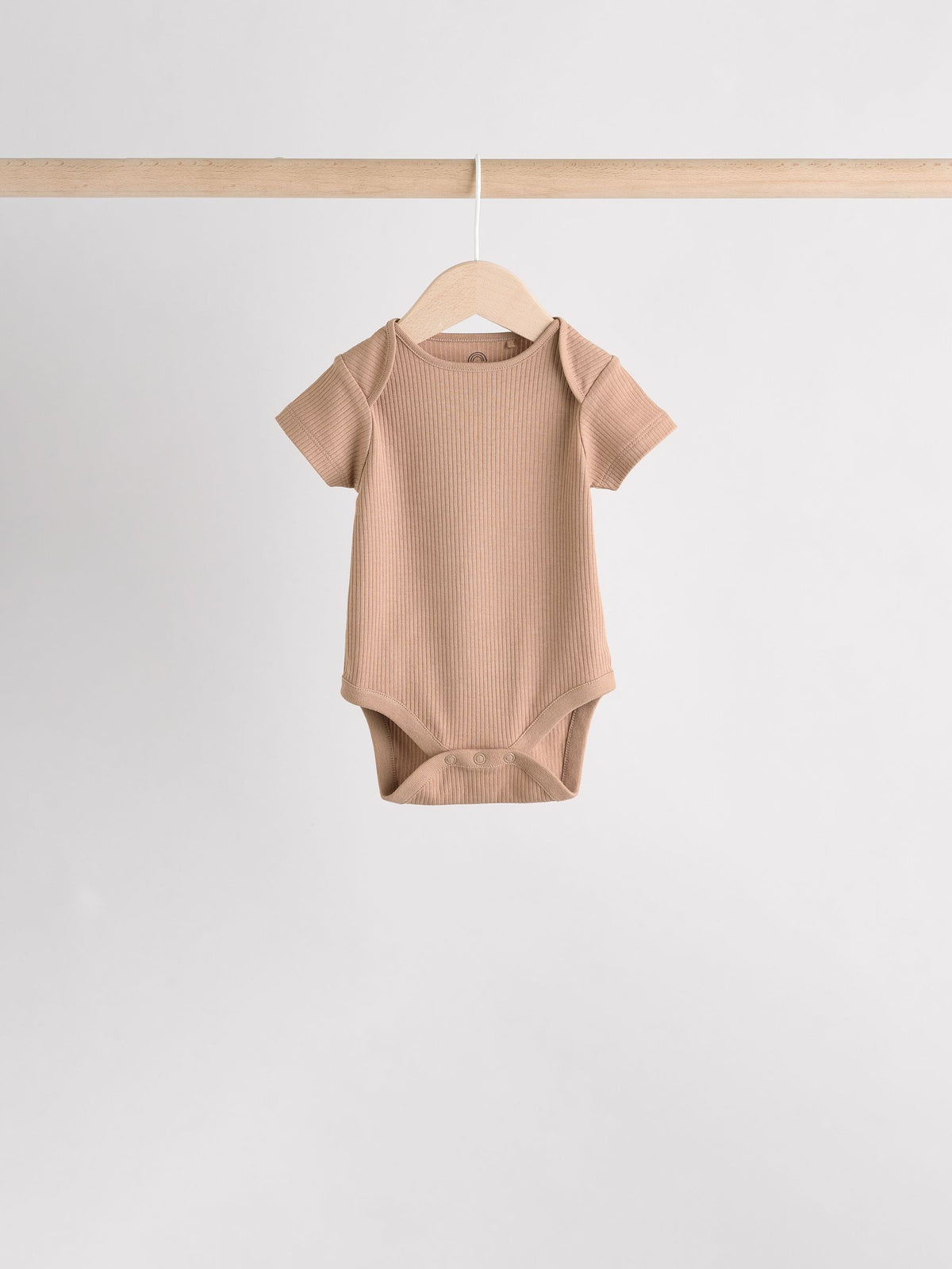 Cream Baby Short Sleeve Bodysuits 5 Pack