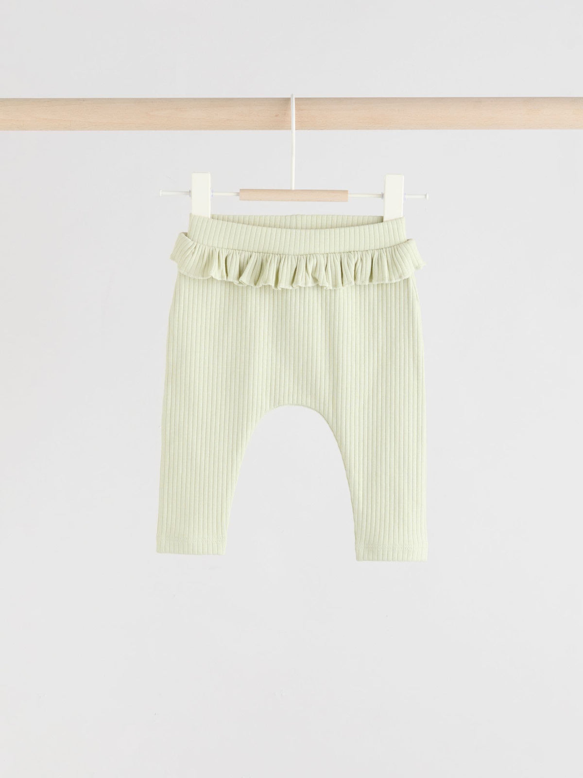 Sage Green/Coral/Ditsy Baby Leggings 4 Pack (0mths-2yrs)