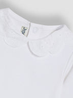 JoJo Maman Bébé Broderie Collar Long Sleeve Bodysuit