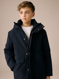 Navy Waterproof Parka Coat (3-17yrs)