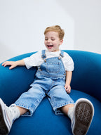 Mid Blue Dungarees (3mths-7yrs)
