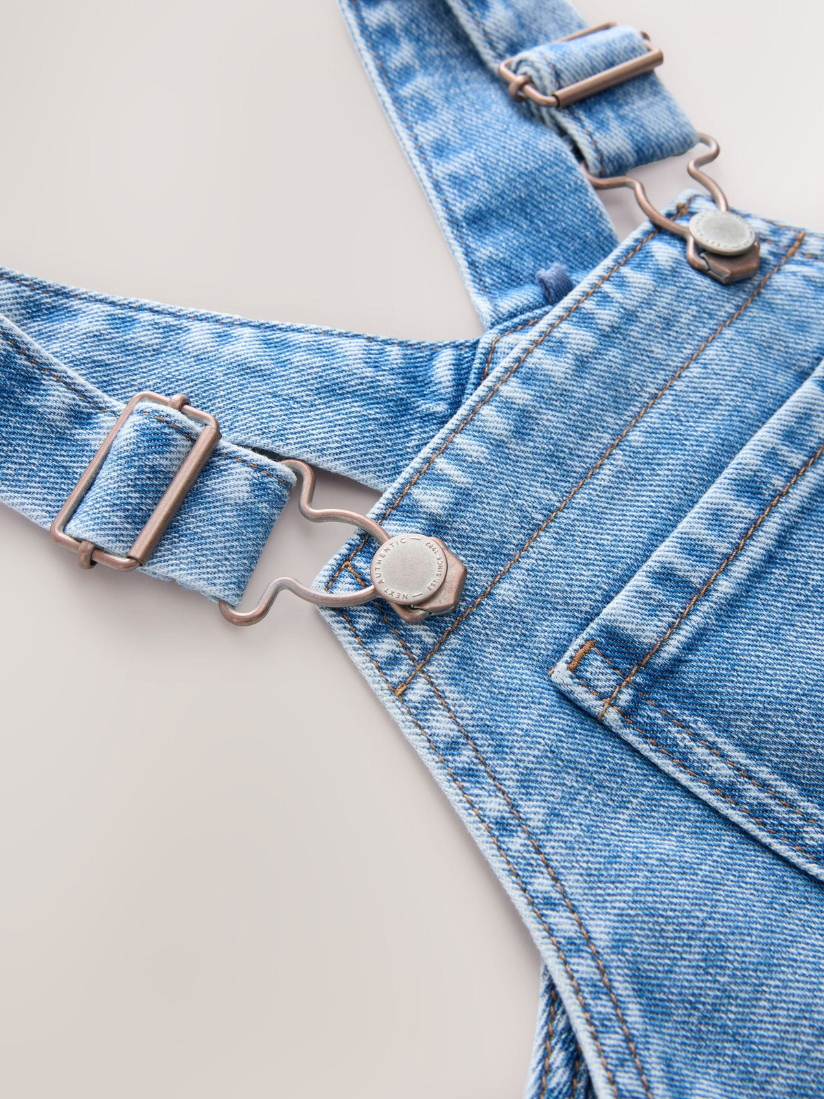 Mid Blue Dungarees (3mths-7yrs)