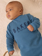 Baker by Ted Baker Textured Long Sleeve Romper