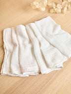 JoJo Maman Bébé 6-Pack White Muslin Squares