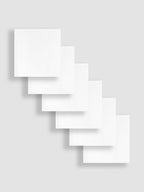 JoJo Maman Bébé 6-Pack White Muslin Squares