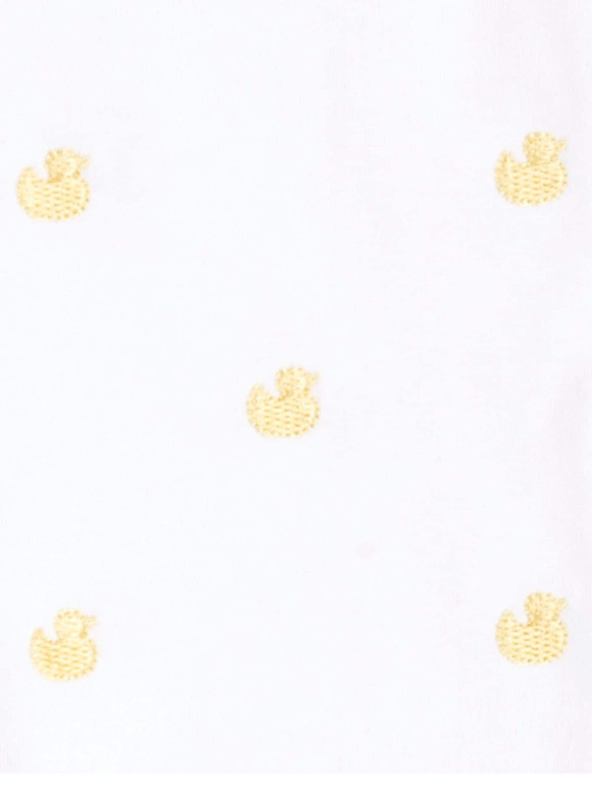 JoJo Maman Bébé Yellow Duck Cotton Duck Embroidered Sleepsuit