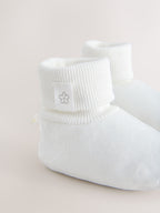 White Bootie Shoes (0-18mths)