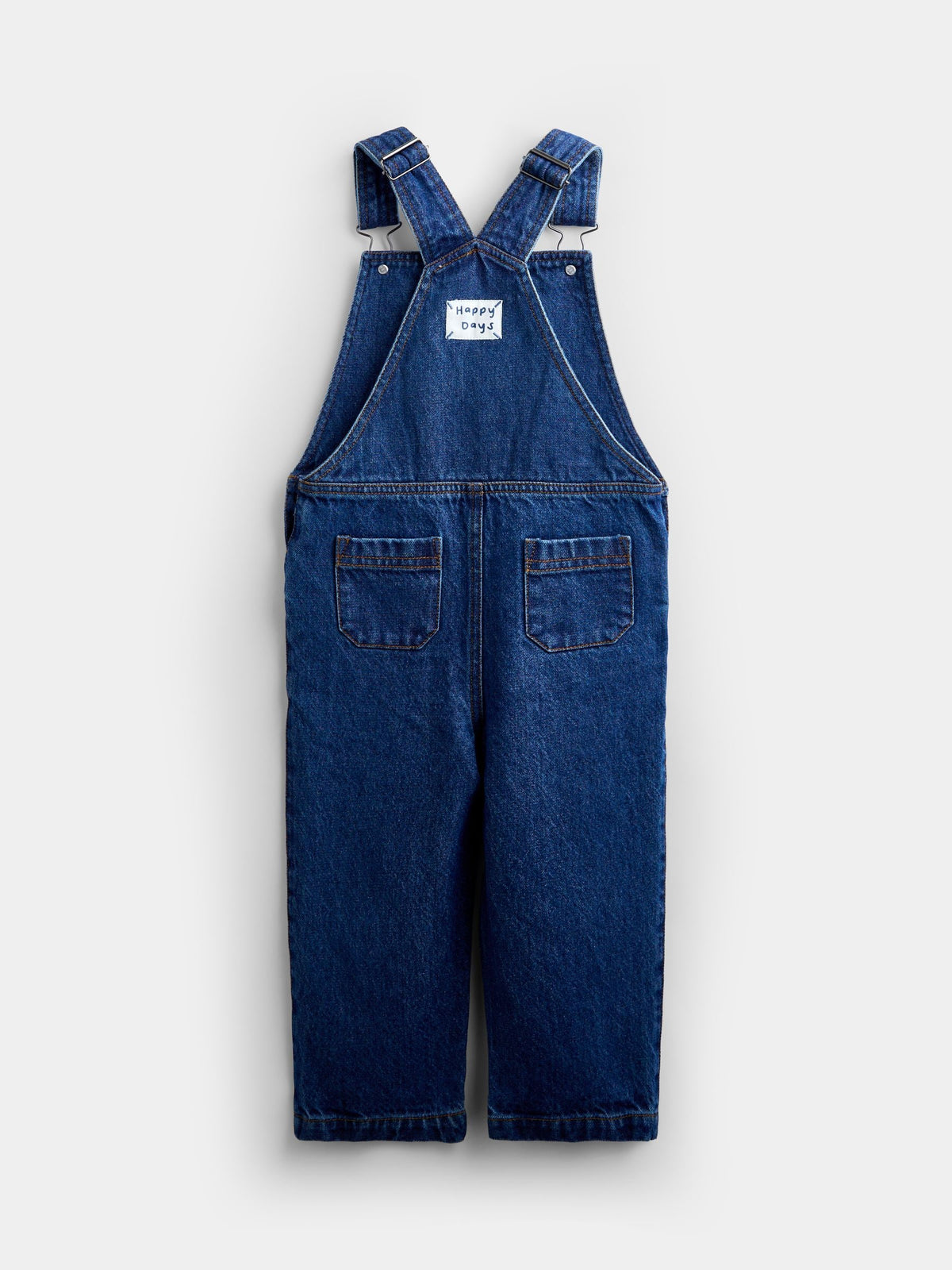 JoJo Maman Bébé Mid Wash Blue Denim Dungaree Set