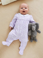 JoJo Maman Bébé Lilac Pretty Floral Sleepsuit