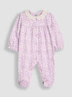 JoJo Maman Bébé Lilac Pretty Floral Sleepsuit