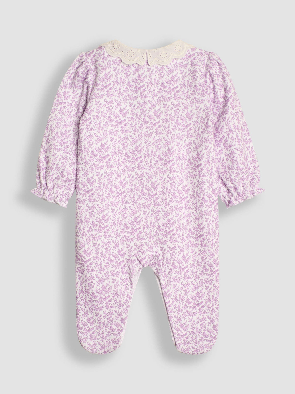 JoJo Maman Bébé Lilac Pretty Floral Sleepsuit