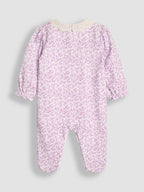 JoJo Maman Bébé Lilac Pretty Floral Sleepsuit