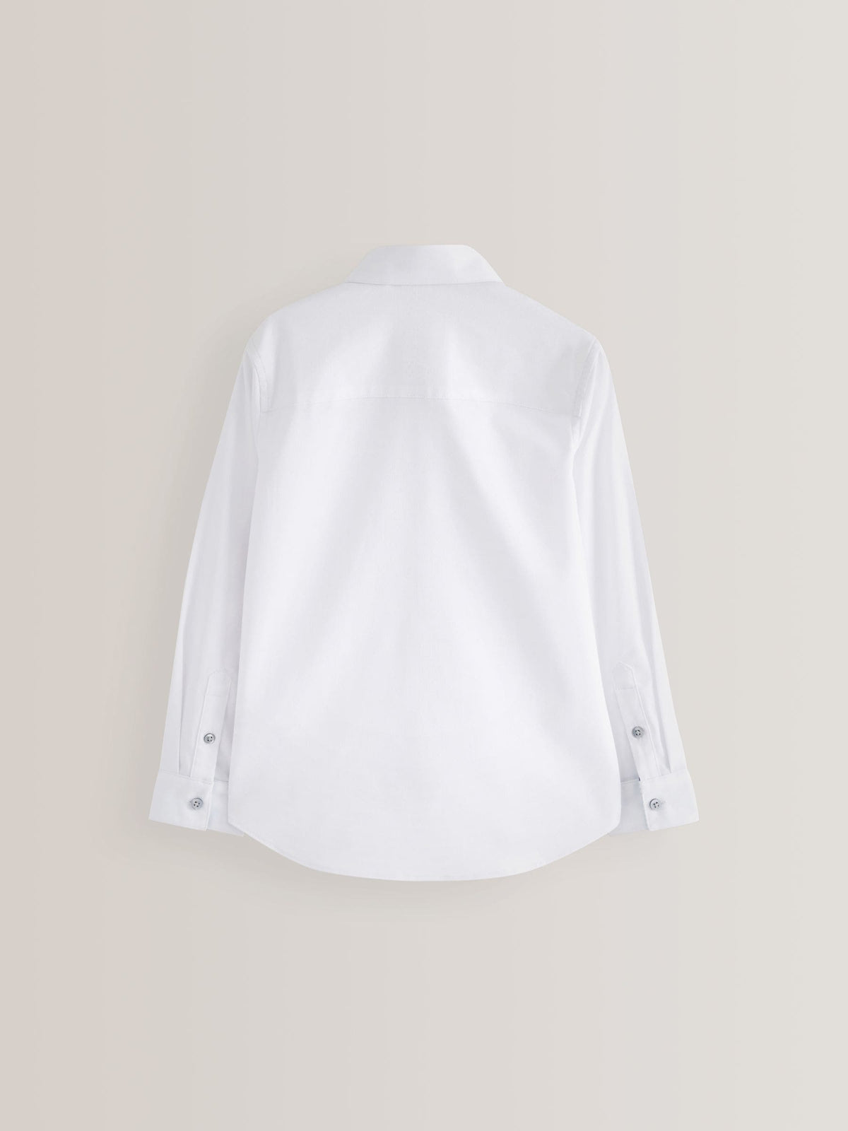 White Long Sleeves Smart Trimmed Shirt (3-16yrs)
