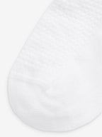 White 5 Pack Cotton Rich Ruffle Trainer Socks