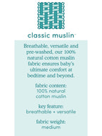 Aden & Anais Light Grey Essentials Muslin Blankets 4 Pack