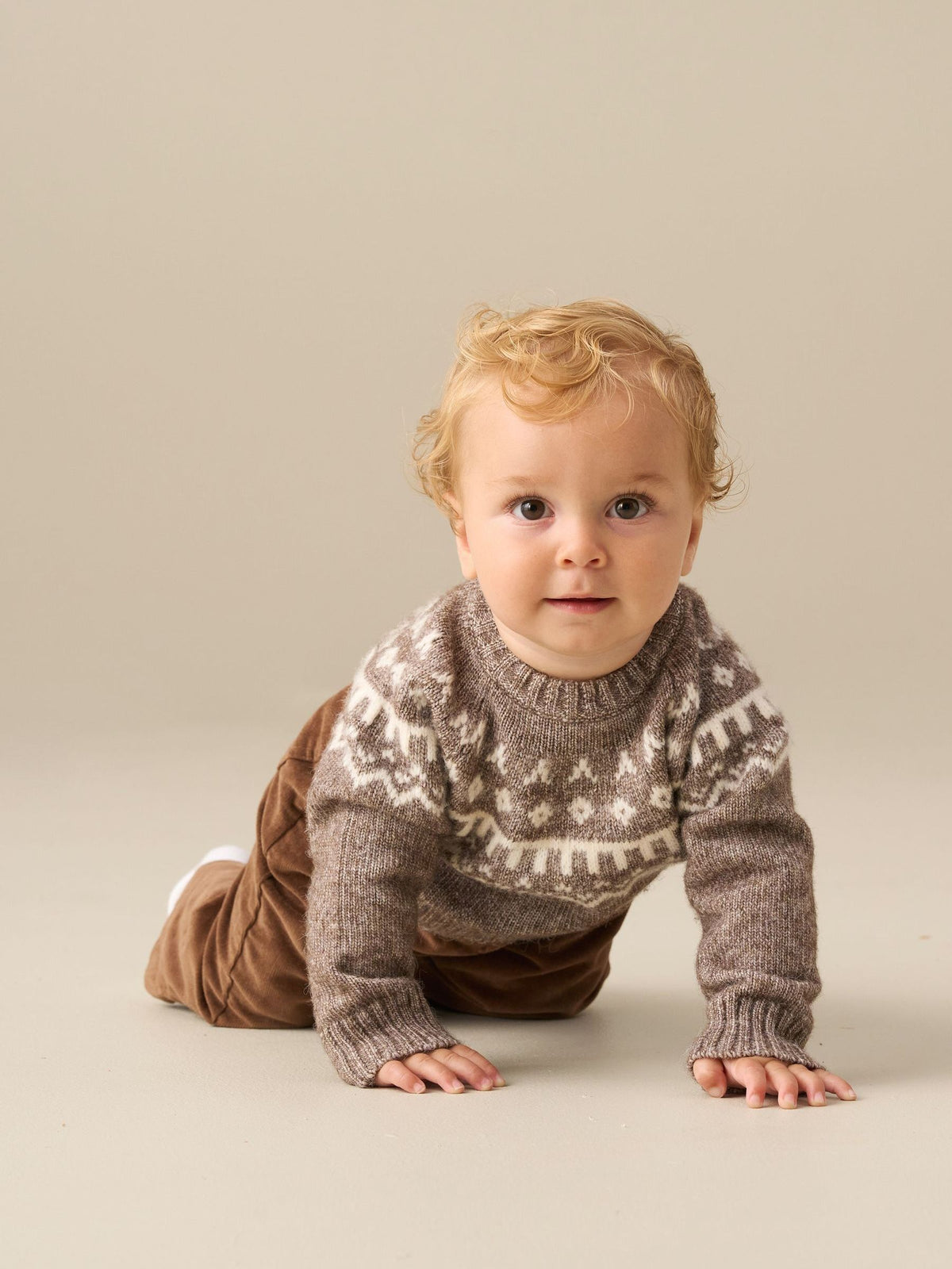 Angel & Rocket Red Oliver Fairisle Jumper And Trousers Set