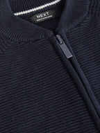 Navy Zip Up Cardigan (3mths-7yrs)