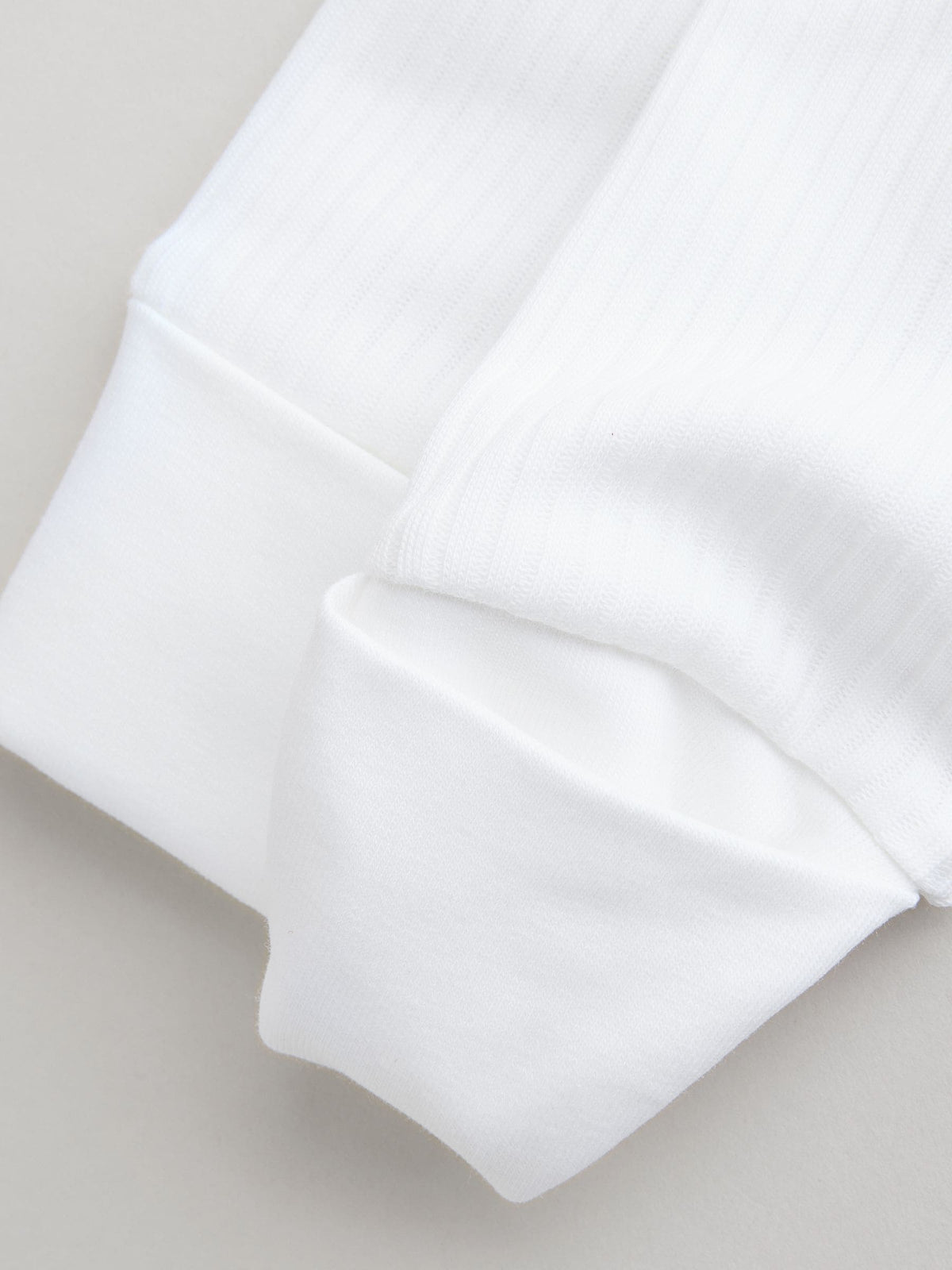White 100% Cotton Two Way Zip Baby Footless Sleepsuits 3 Pack (0mths-2yrs)