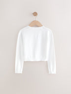 White Button Up Cardigan (3mths-16yrs)