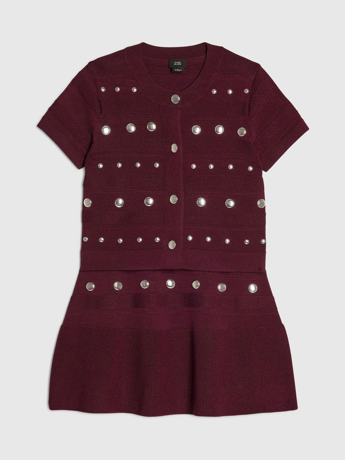 River Island Studded Top & Skirt Set