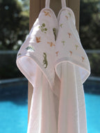aden + anais White Essentials Dino Jungle Hooded 100% Cotton Towels 2 Pack