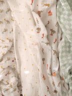 aden + anais White Essentials 100% Cotton Muslin Blanket Elephant Circus Muslins 4 Pack