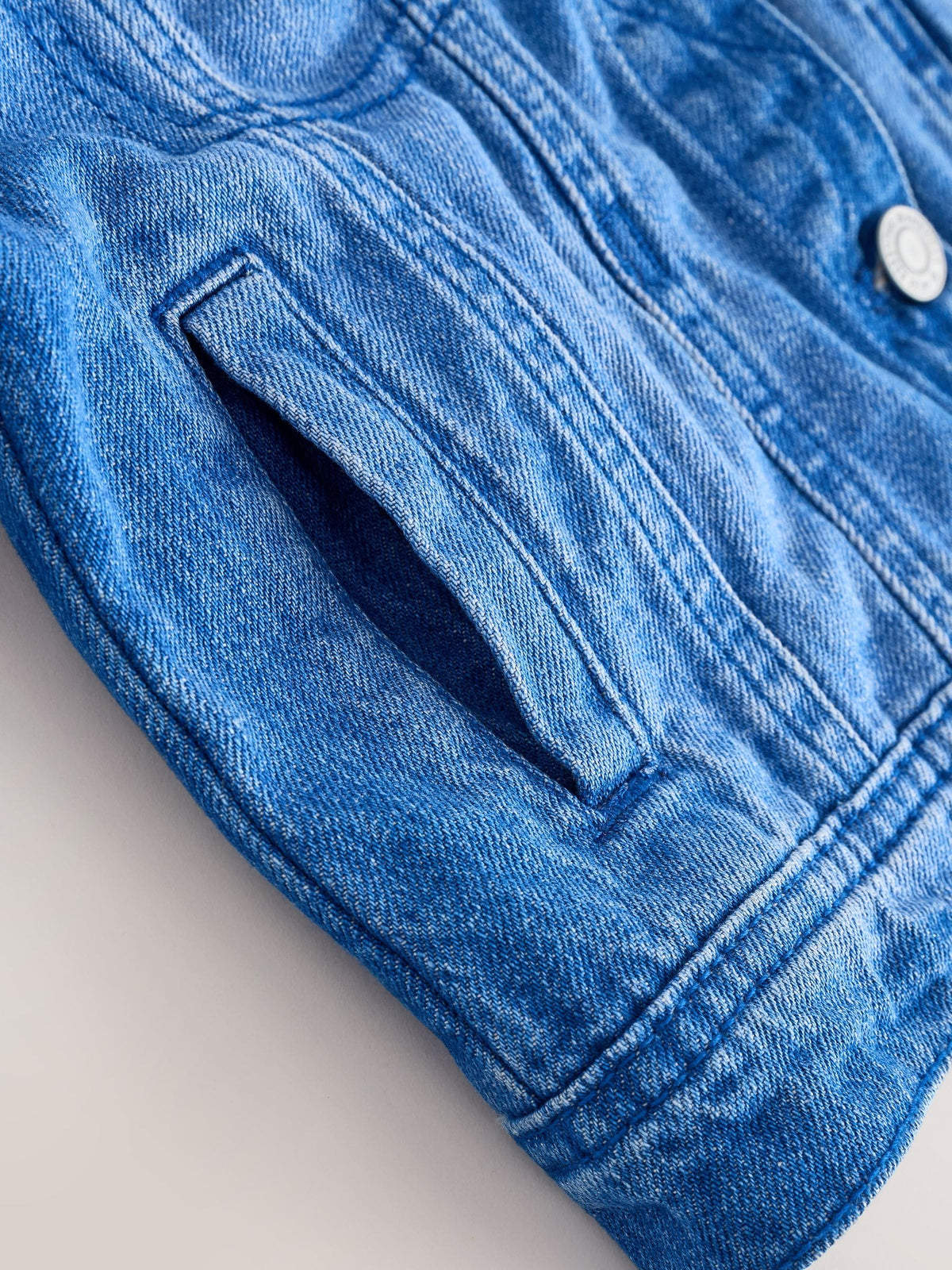 Denim Bright Blue Western Jacket (3-16yrs)