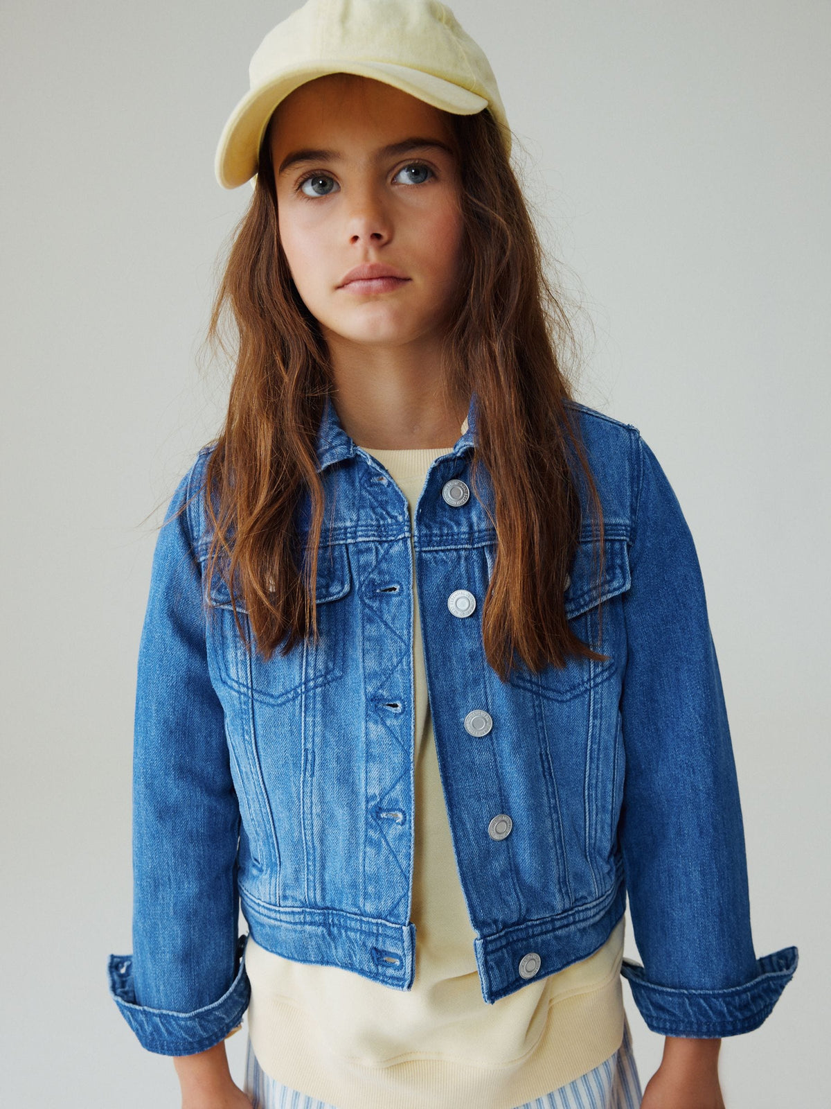 Denim Bright Blue Western Jacket (3-16yrs)