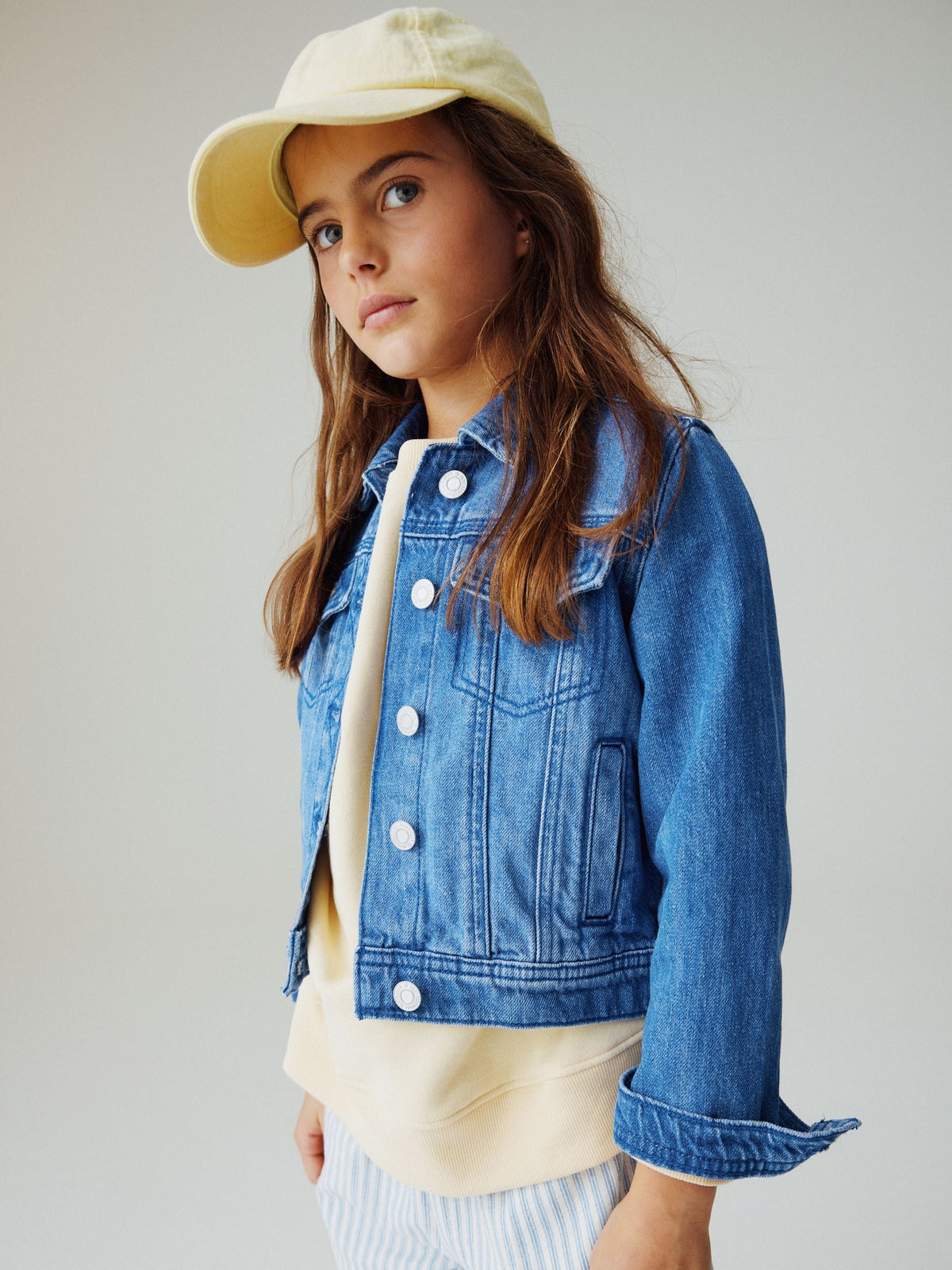 Denim Bright Blue Western Jacket (3-16yrs)